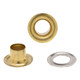 6.5mm Iron Eyelets Grommets with Aluminium Washers (Pack of 50)